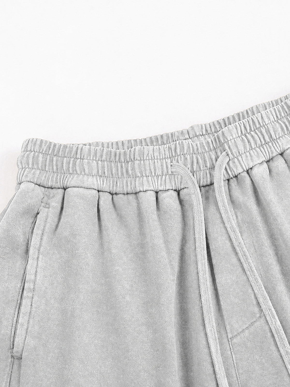 A3507 vintage straight-leg sweatpants in Washed Gray, fit detail 3