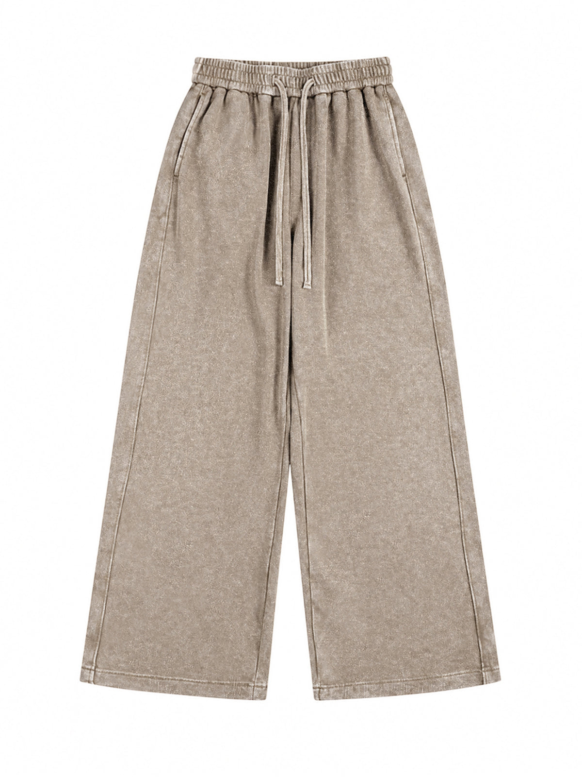 A3507 vintage straight-leg sweatpants in Washed Light Brown, front product view