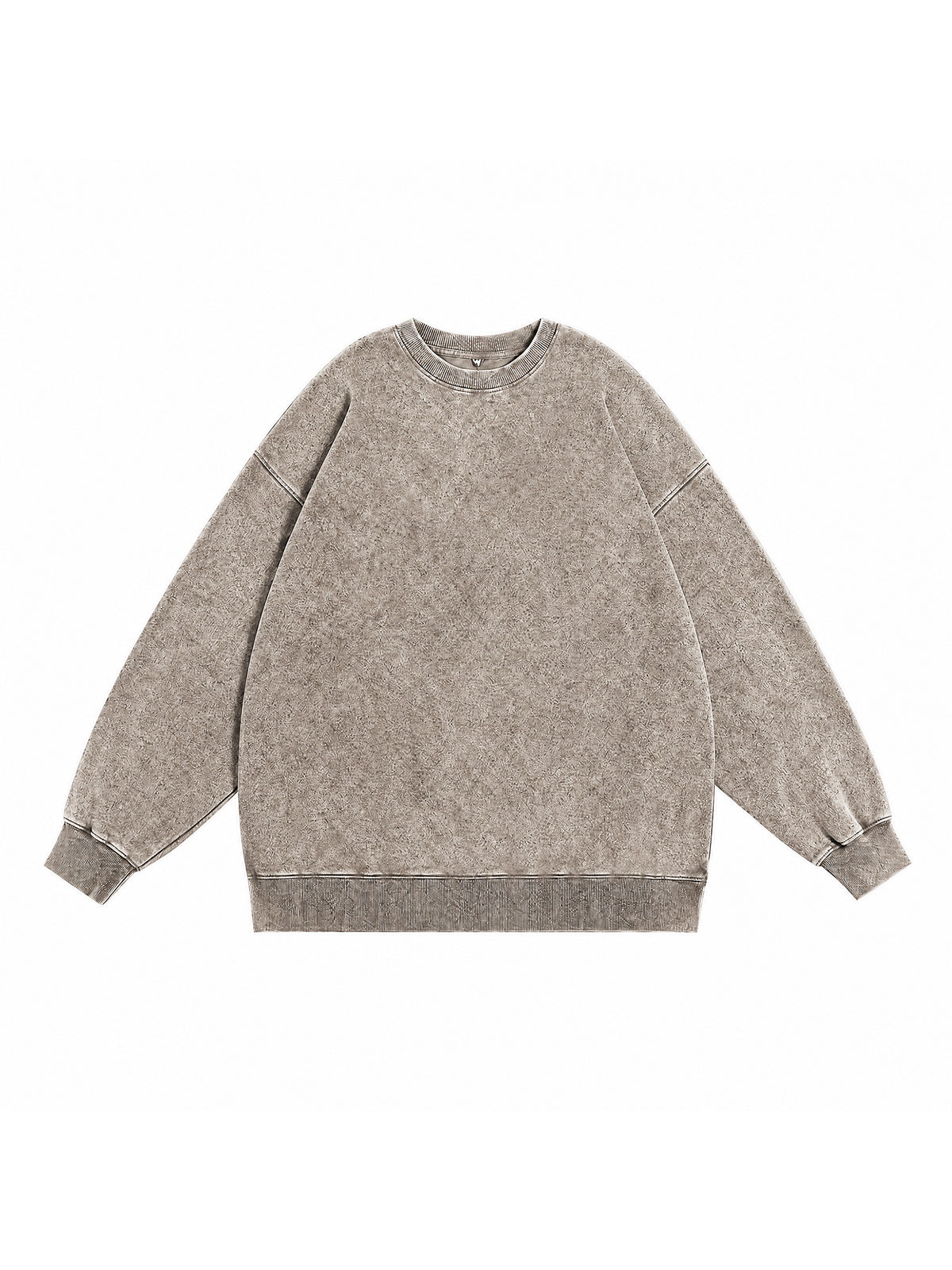 Y3505 vintage crewneck sweatshirt in Washed Light Brown, front product view
