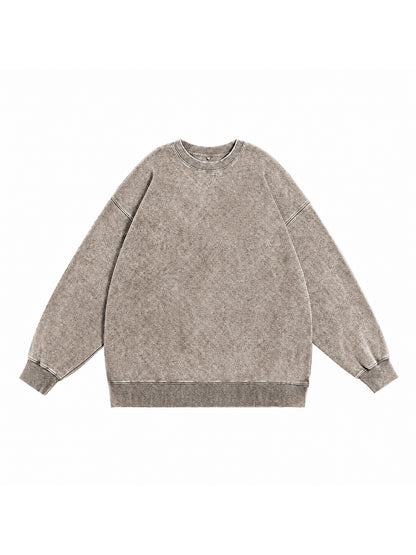 Y3505 vintage crewneck sweatshirt in Washed Light Brown, front product view
