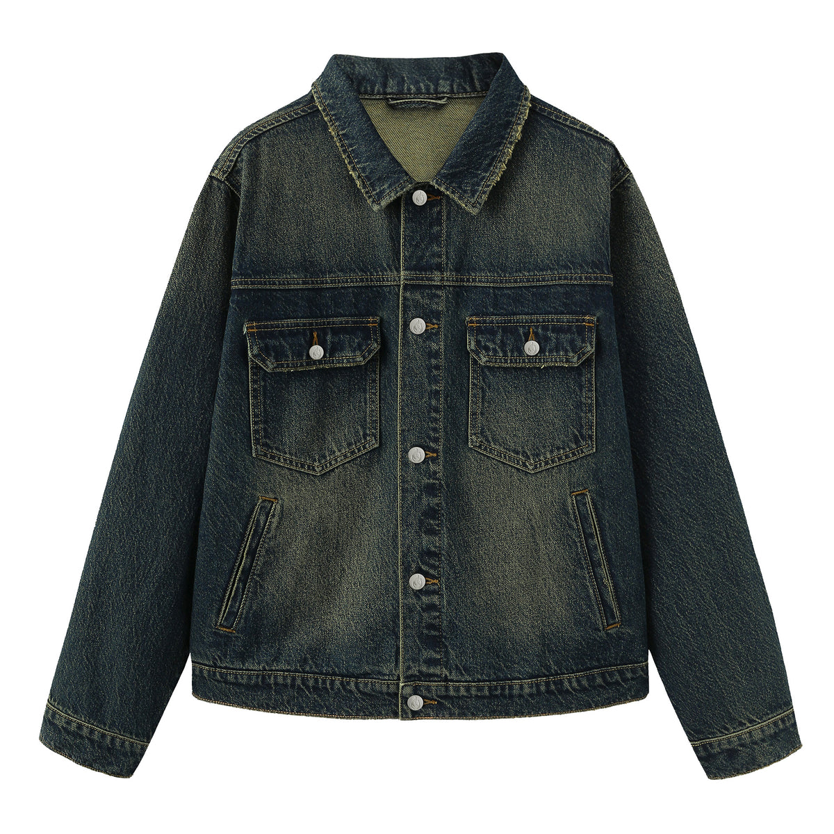 B81 denim jacket in Vintage Indigo, front view