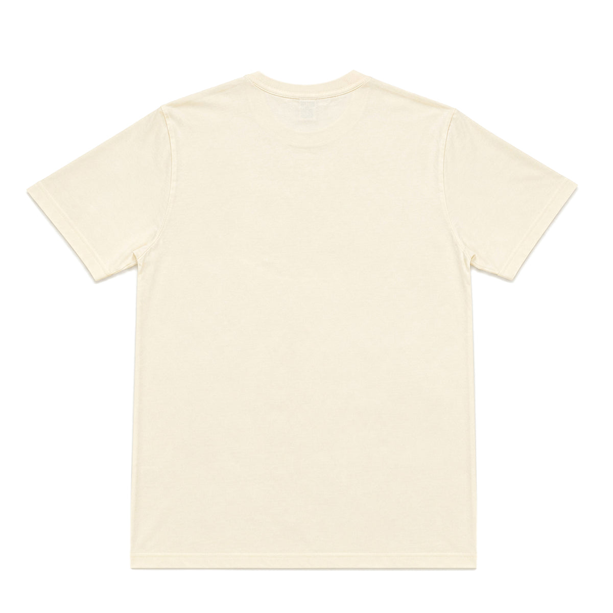 US001 basic T-shirt in Apricot, back product view