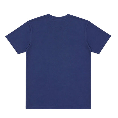 US001 basic T-shirt in Navy, back product view