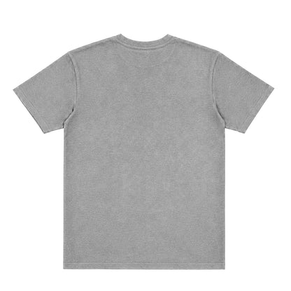 US001 basic T-shirt in DarkGray, back product view