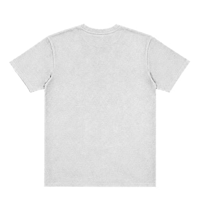 US001 basic T-shirt in LightGray, back product view