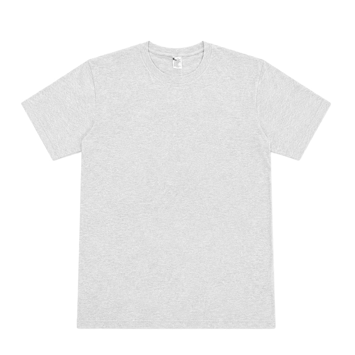 US001 basic T-shirt in LightGray, front product view