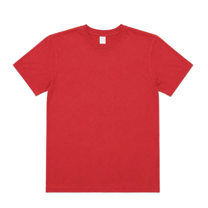 US001 basic T-shirt in Red, front product view