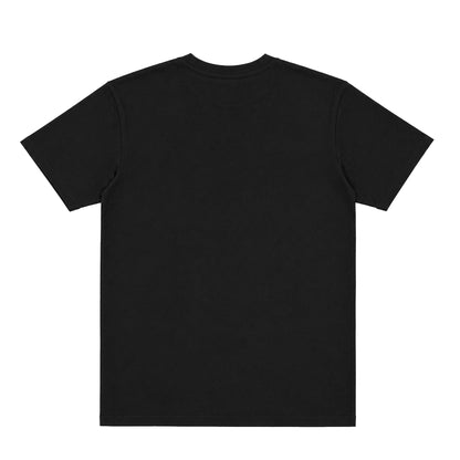 US001 basic T-shirt in Black, back product view