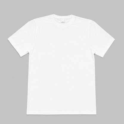 US001 basic T-shirt in White, front product view