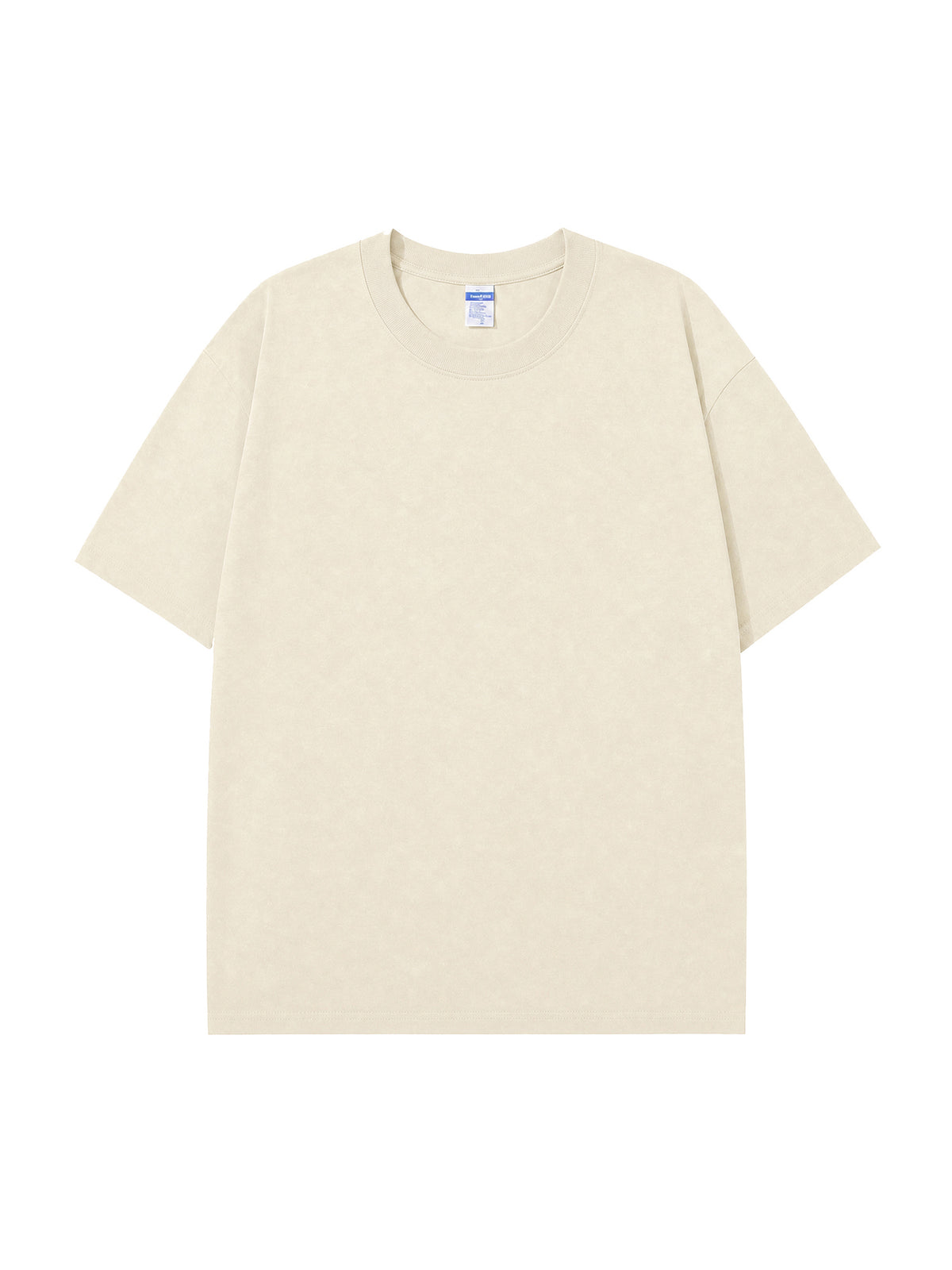 C23011 crewneck T-shirt in Apricot, front view
