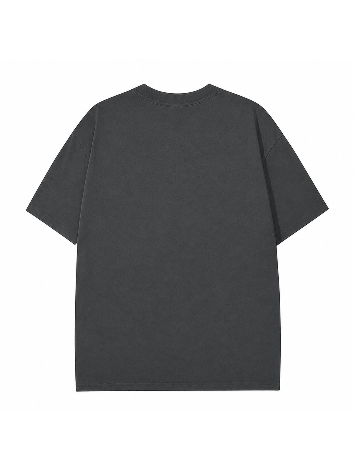 C23011 crewneck T-shirt in DarkGray, back product view