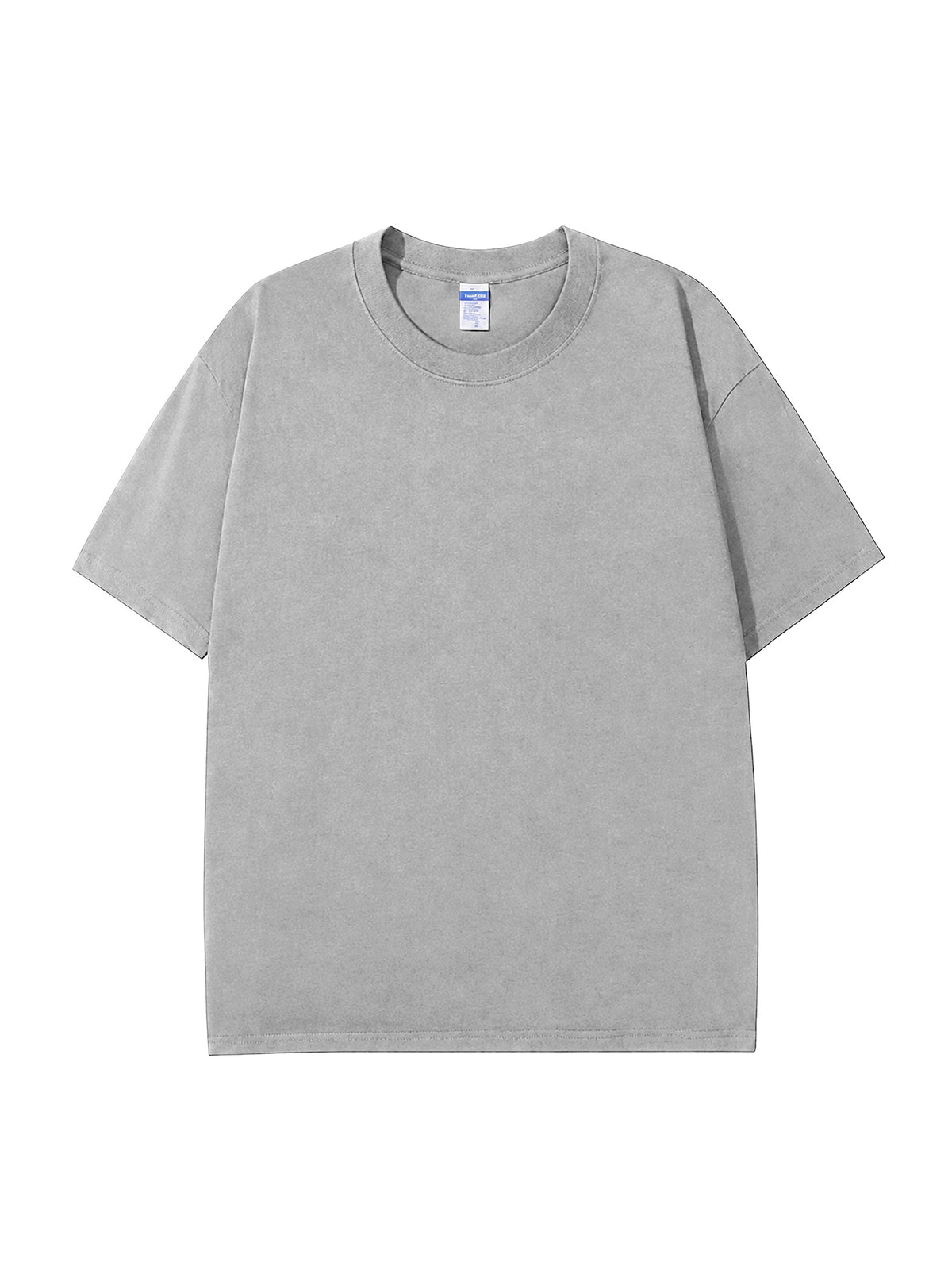 C23011 crewneck T-shirt in LightGray, front view