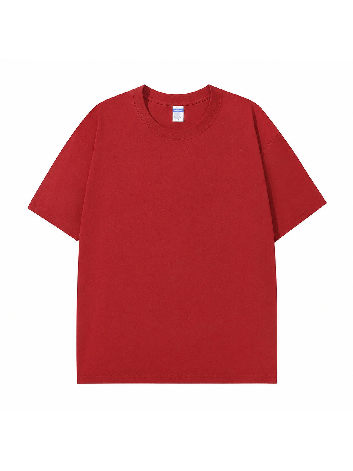 C23011 crewneck T-shirt in Red, front product view