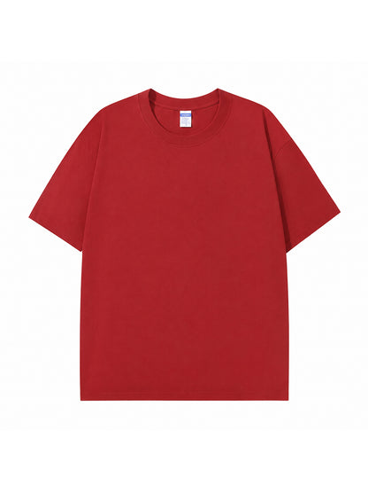 C23011 crewneck T-shirt in Red, front product view