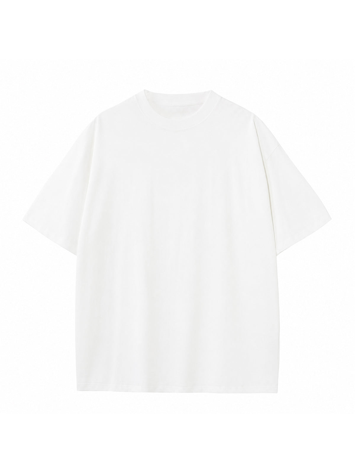 C23011 crewneck T-shirt in White, front product view