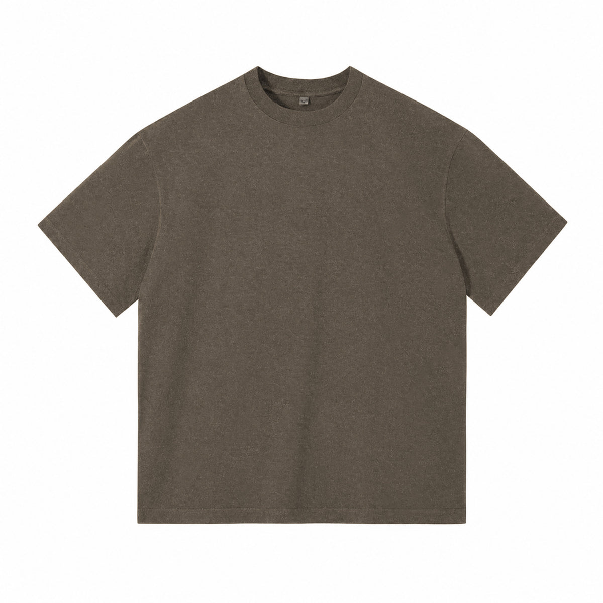 X26011 vintage washed T-shirt in Washed Brown, front view