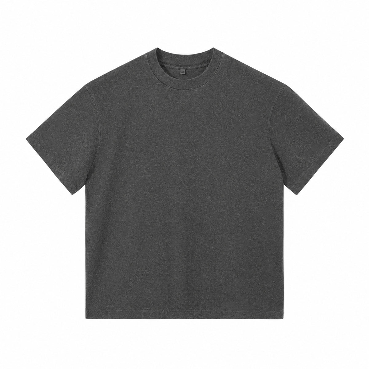 X26011 vintage washed T-shirt in Washed Dark Gray, front view