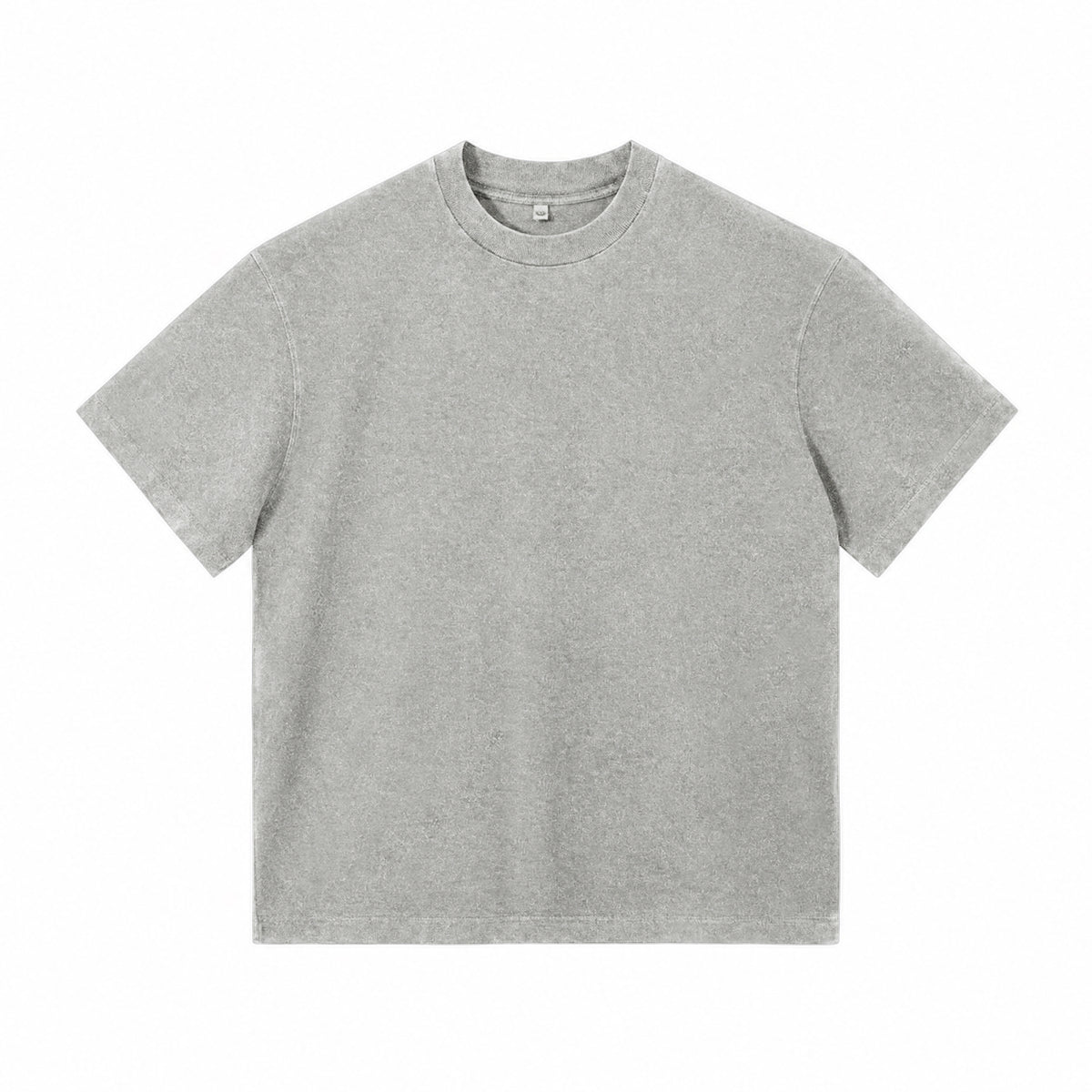 X26011 vintage washed T-shirt in Washed Light Gray, front view