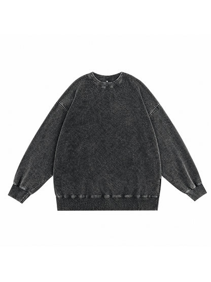 Y3505 vintage crewneck sweatshirt in Washed Black, front product view